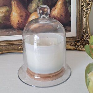 Vintage Bell cloche glass dome plant /candle cover (*sorry candle Not included)